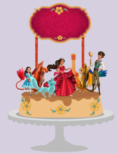 Elena de Avalor - Topos de Bolo