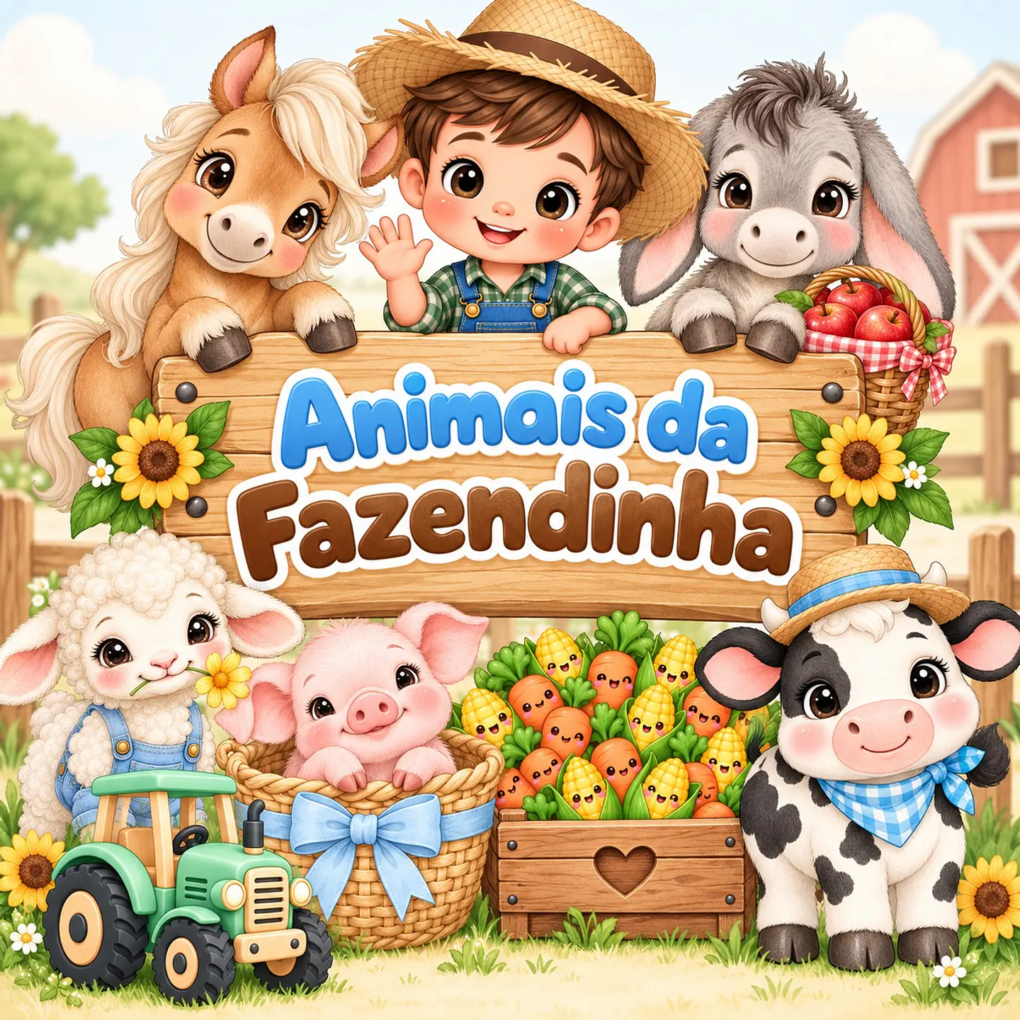 Animais da Fazendinha - Kit Digital 1