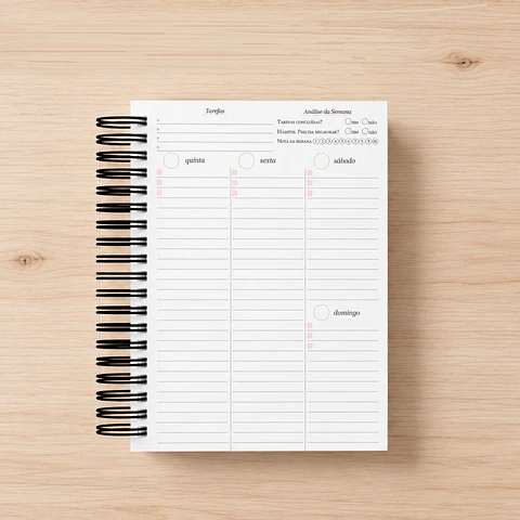 Planner Spring Permanente - Encadernação