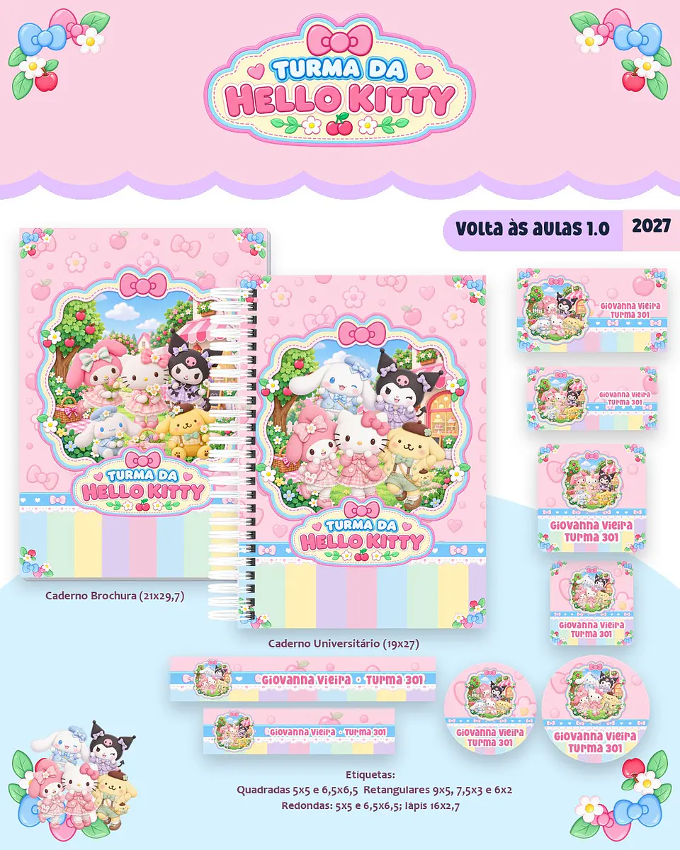 Hello Kitty - Volta às Aulas 2027 1