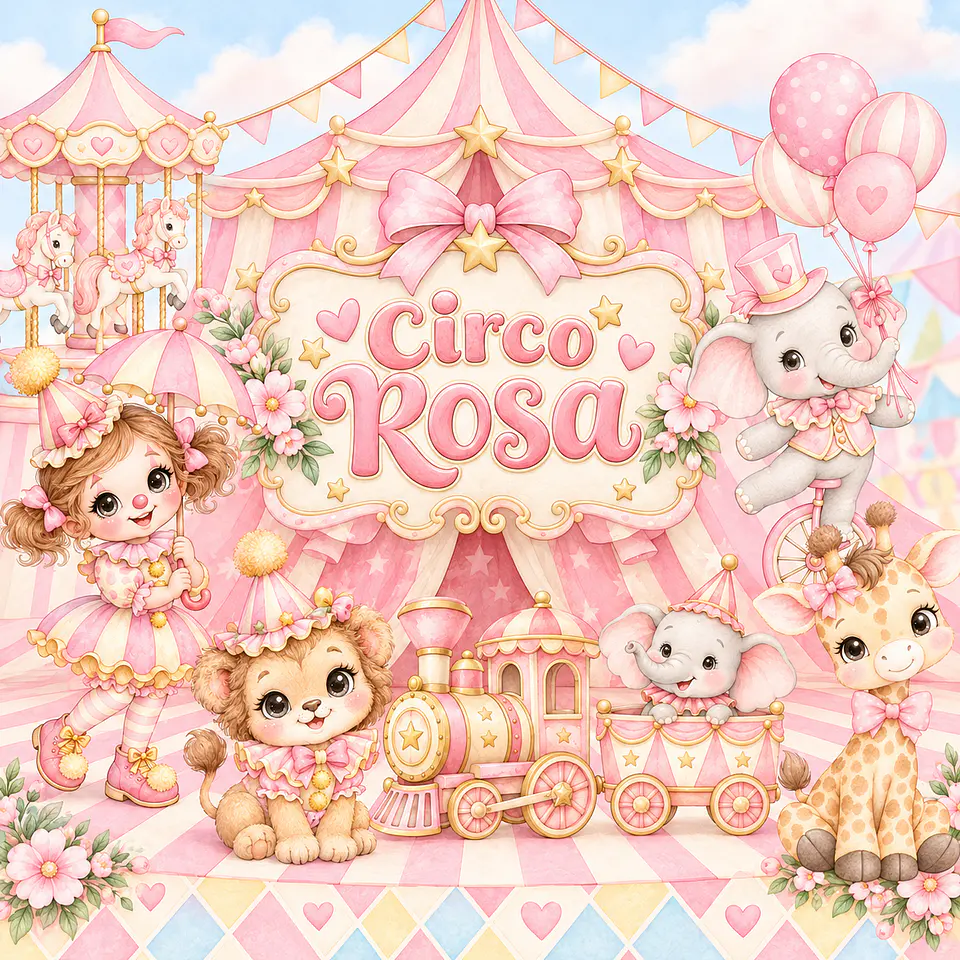 Circo Rosa - Kit Digital 1