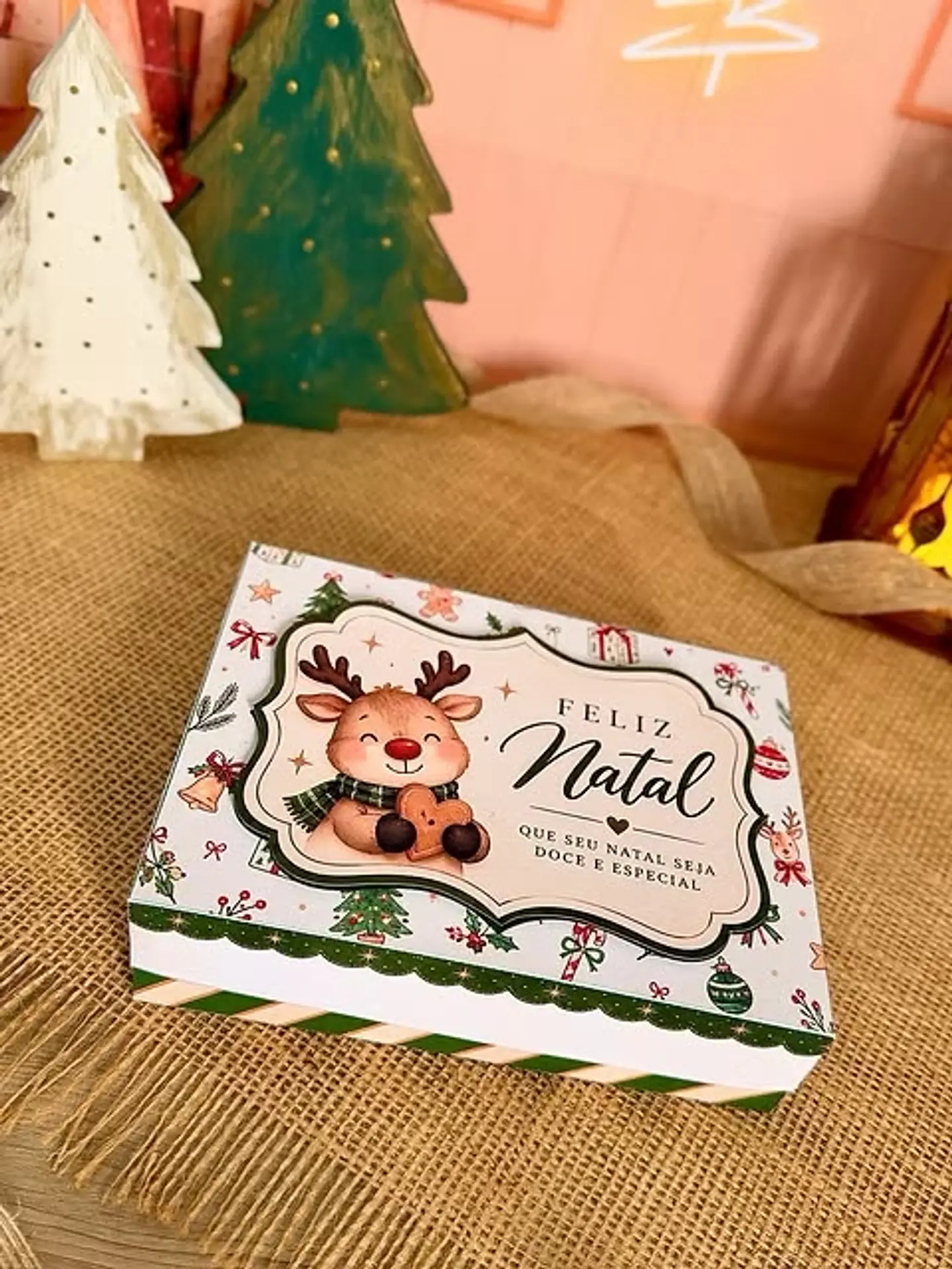 Caixa para 12 Doces - Natal 1