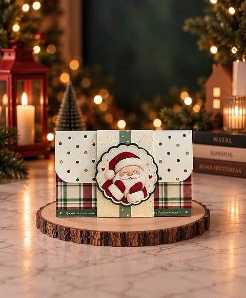 Caixa para KitKat - Natal