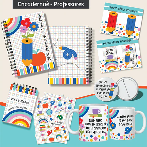 Kit  Encadernação - Dia dos Professores