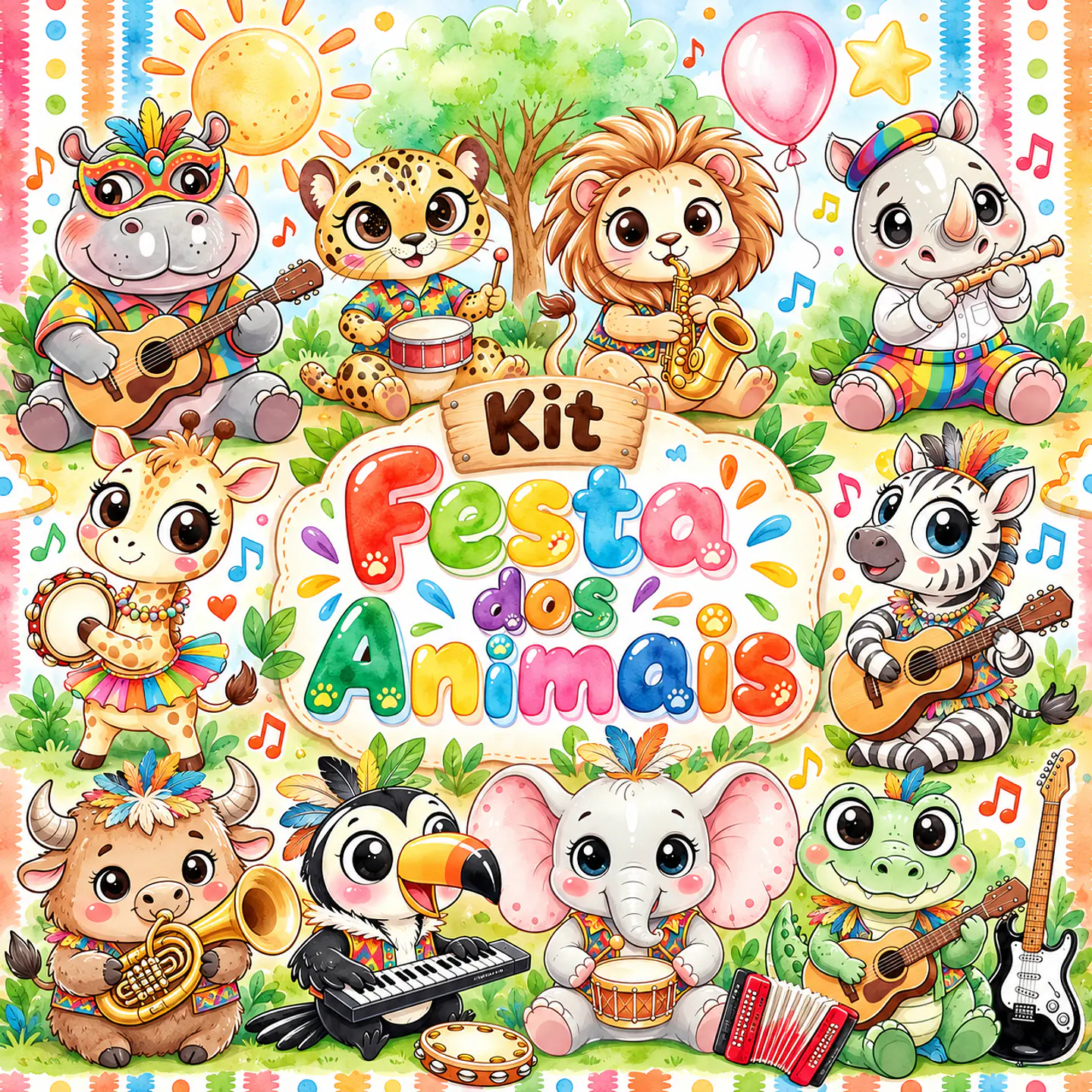 Festa dos Animais - Kit Digital 1