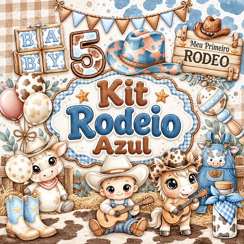 Rodeio Azul - Kit Digital
