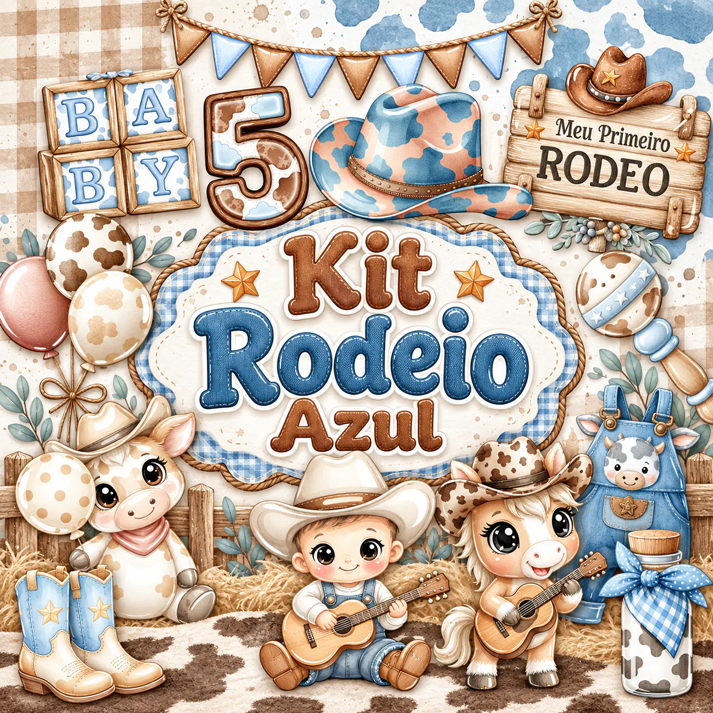 Rodeio Azul - Kit Digital 1