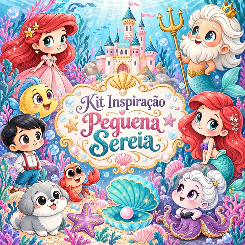 A Pequena Sereia - Kit Digital