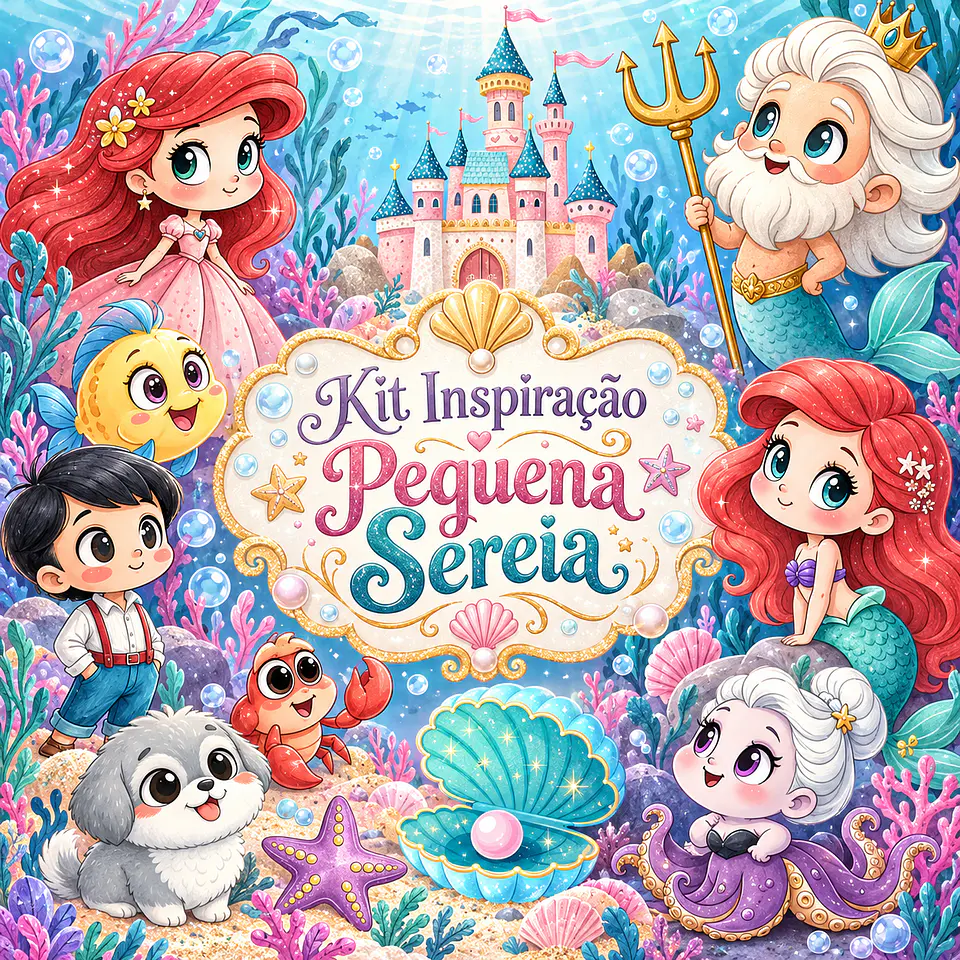 A Pequena Sereia - Kit Digital 1