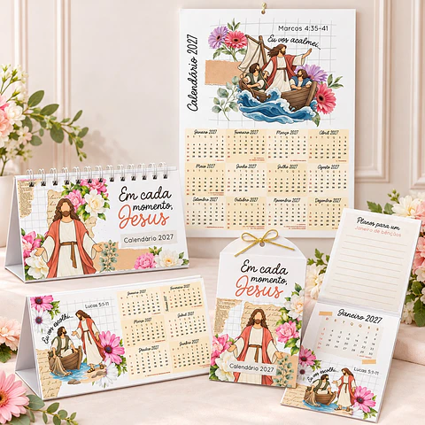 Kit de Calendários 2027 - Jesus