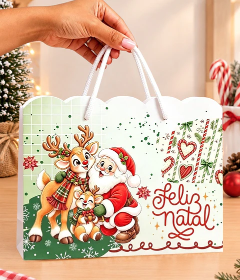 Kit 10 Sacolas - Natal