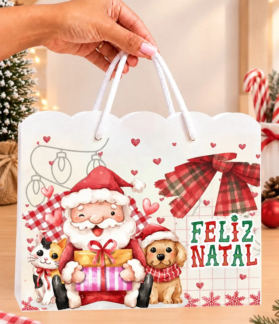 Kit 10 Sacolas - Natal 5