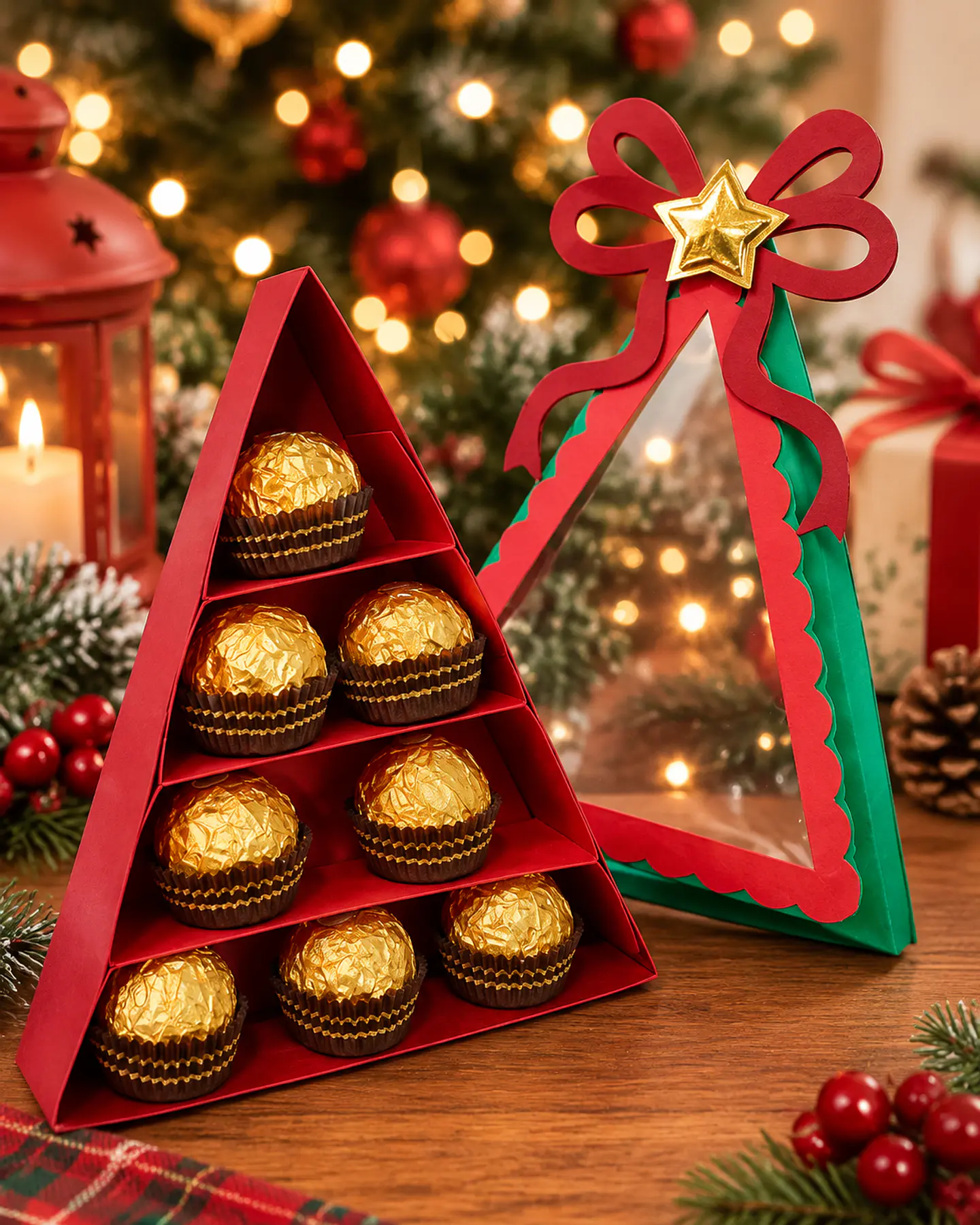 Árvore Triângulo para Doces - Natal 1
