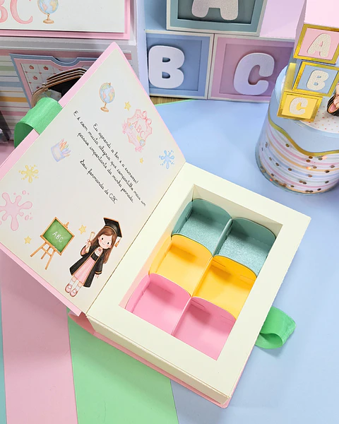 Caixa Livro Abc - 6 docinhos