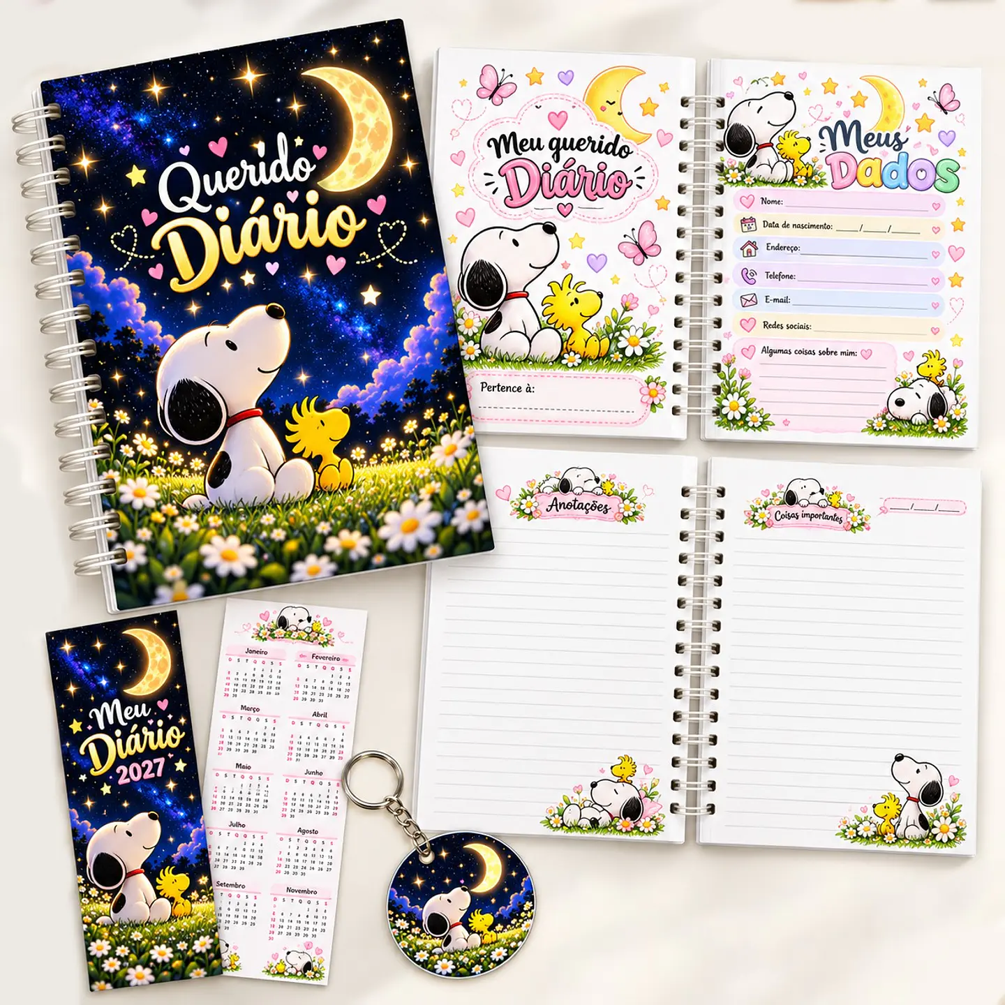  Diário Snoopy - Encadernação 1