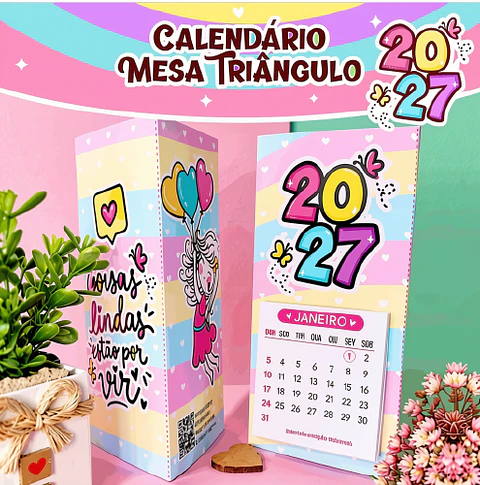 Calendário Mesa Triângulo 2027