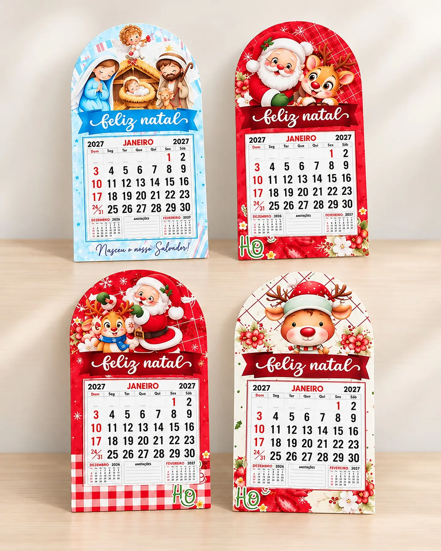 Porta Mini Calendário - Natal 1