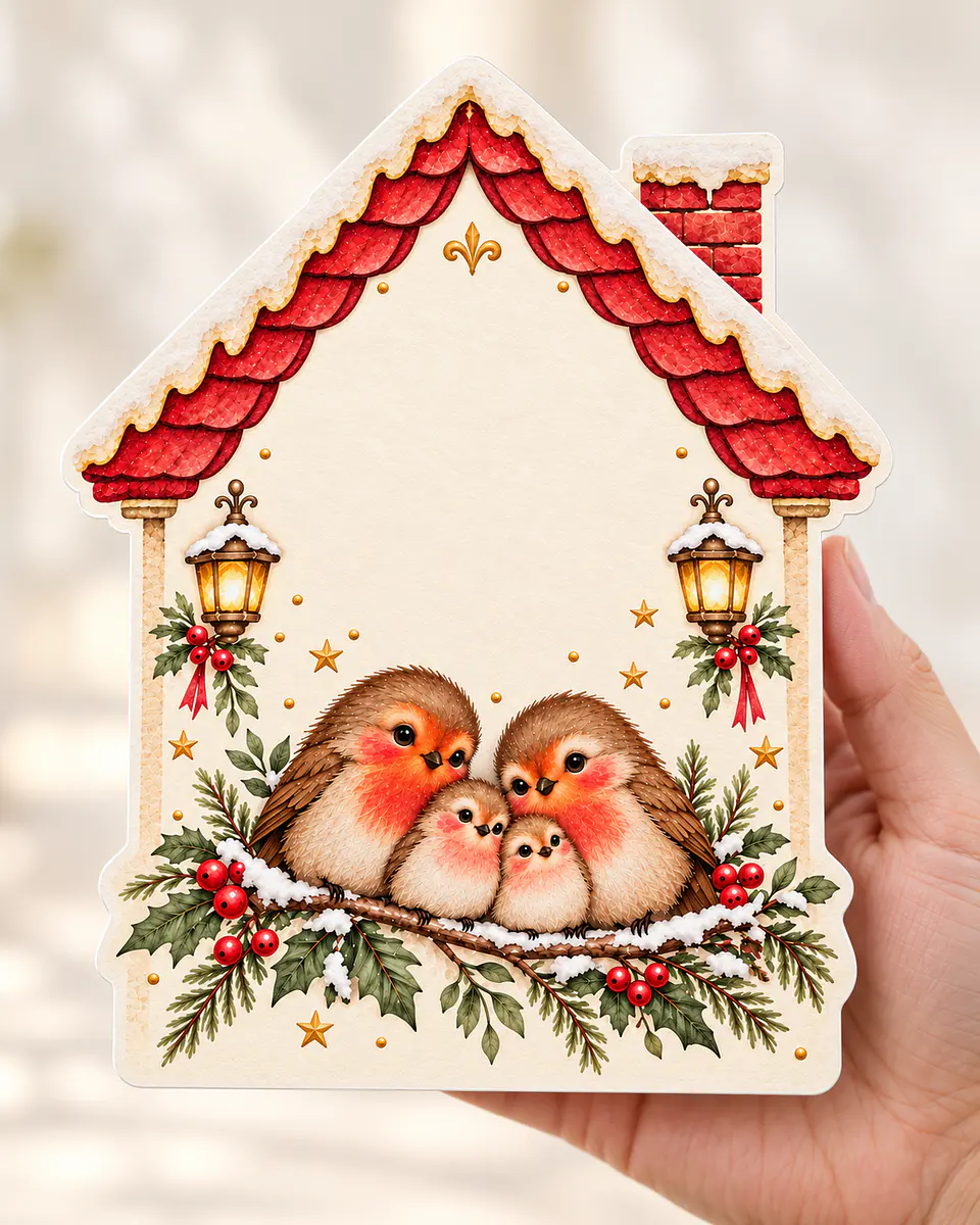 Cartões de Natal + Tags com mensagens 3