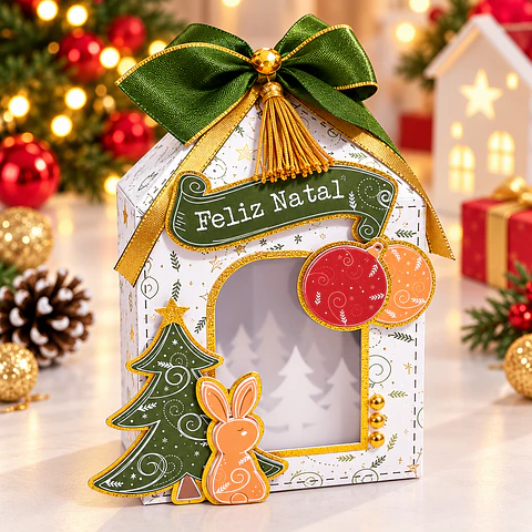  Caixa Mini Panetone - Natal