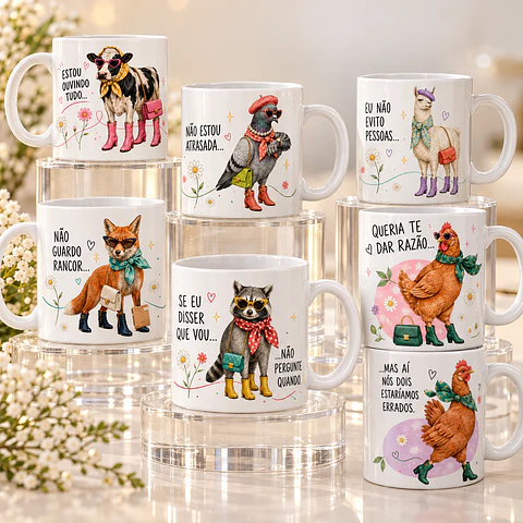 Animais Ironicos - Canecas