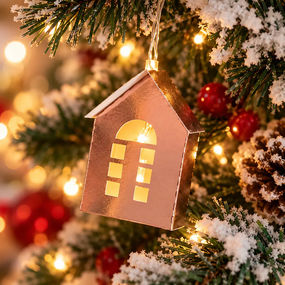  Molde Casinha para Pisca-Pisca - Natal 1