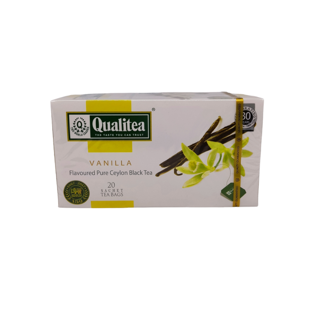 Té vainilla, caja 20 bolsas. Qualitea