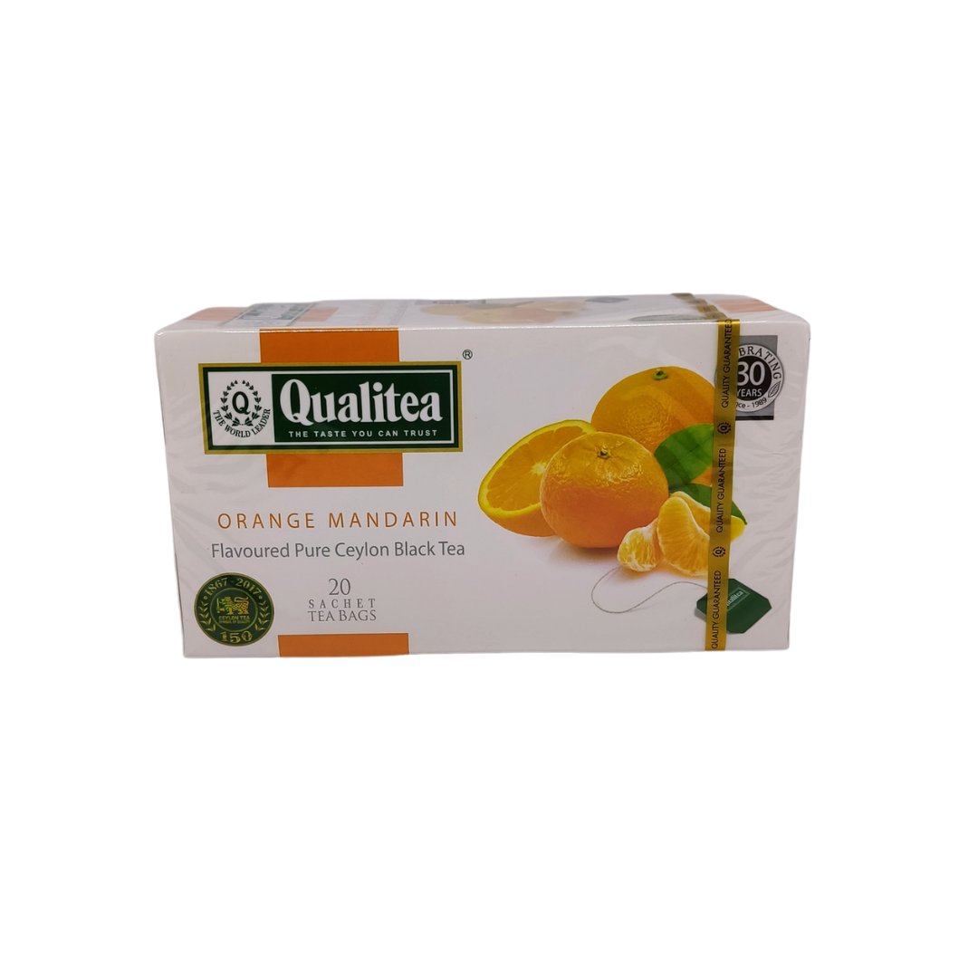 Té naranja mandarina, caja 20 bolsas. Qualitea
