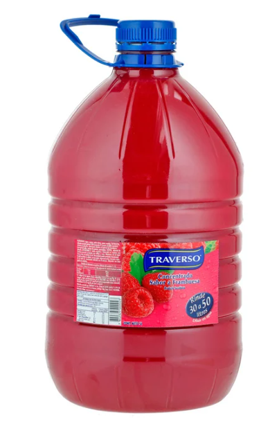 Jugo concentrado Frambuesa 5 litros Traverso