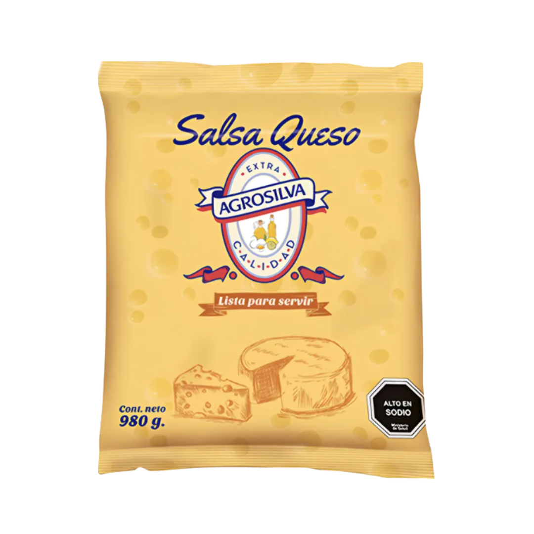 SALSA QUESO CHEDDAR AGROSILVA 930 G