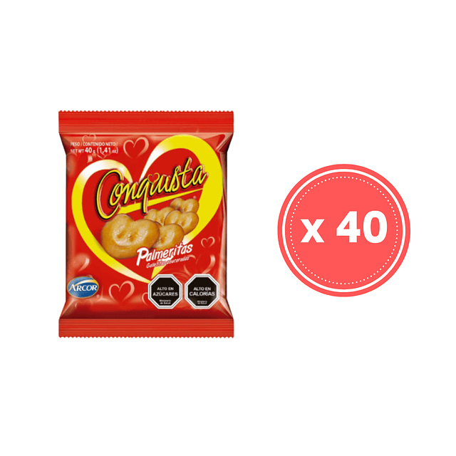 Galletas Colación Conquista Arcor 35 Gr (caja 40 Unidades)