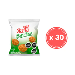 Galleta colaciones Mini Cocadita Costa 35g Caja 30 Unidades
