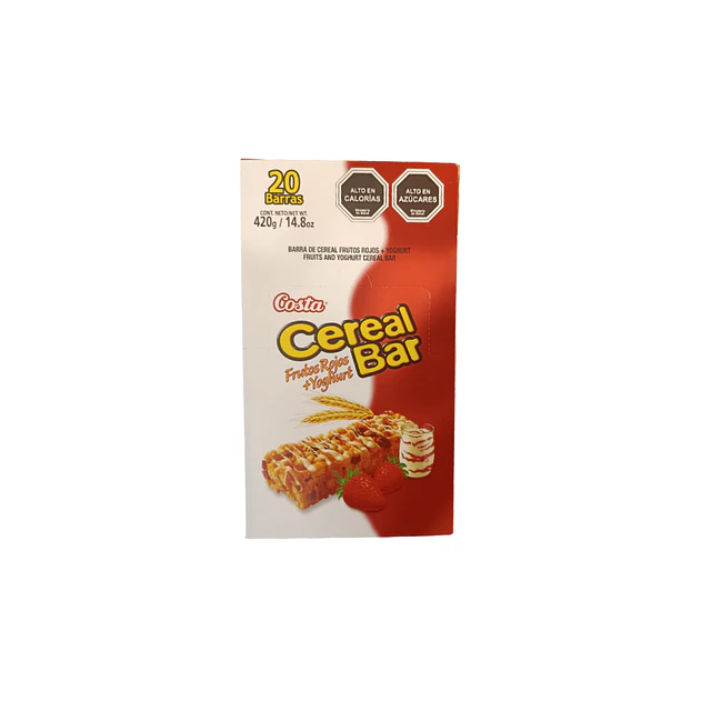 Barra De Cereal Frutos Rojos Cereal Bar Caja X 20 Barras