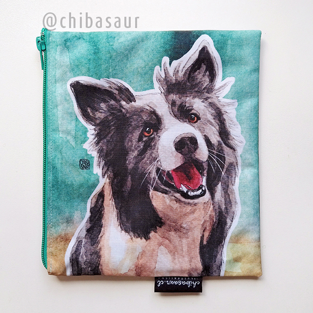 Estuche plano Border Collie