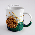 Taza escarchada esmeralda