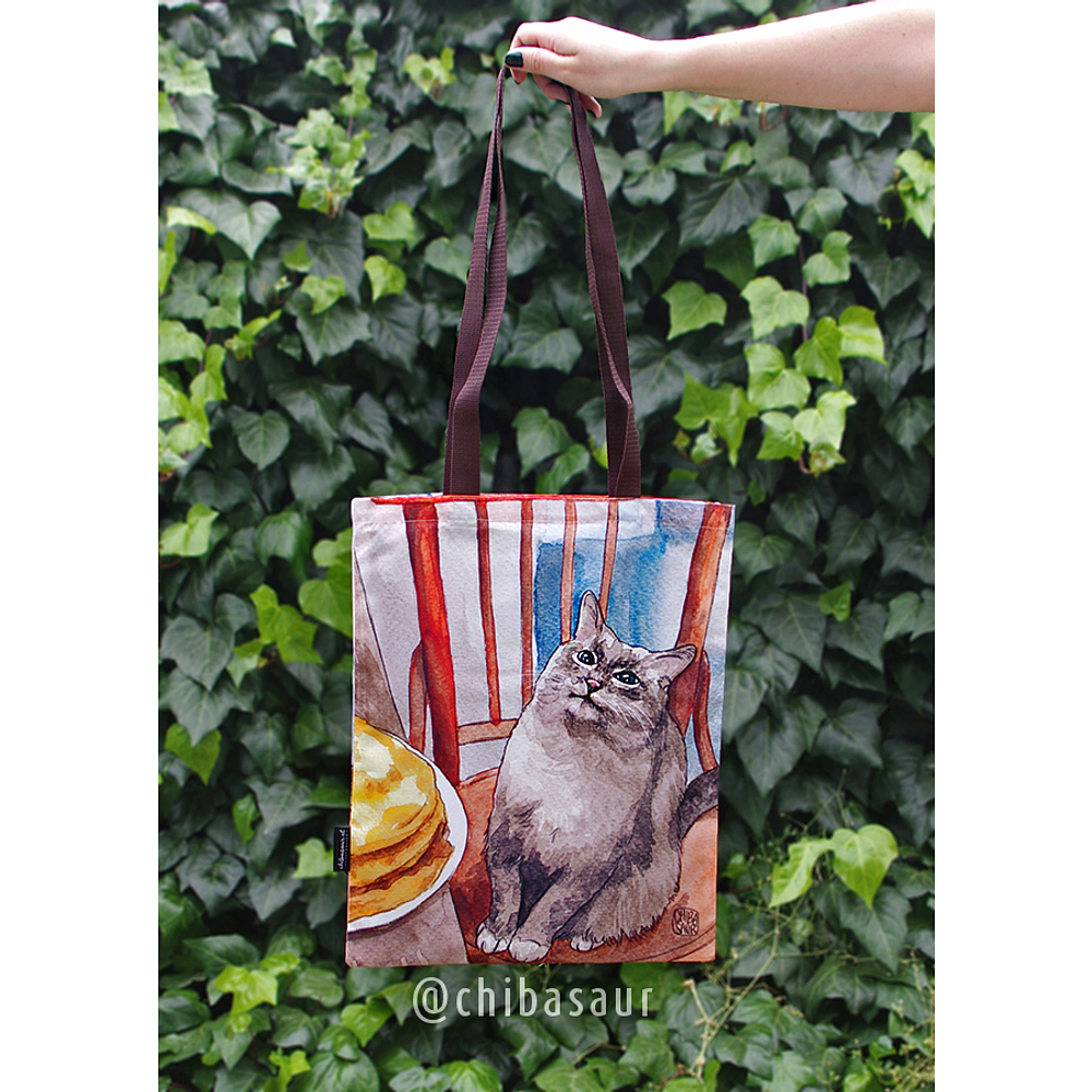 Tote bag Meme Gato Panqueque