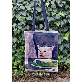 Tote bag Meme Gato Ensalada