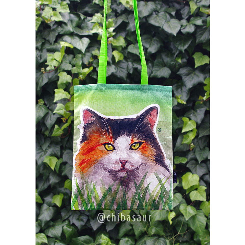 Tote bag Gato Ojos Verdes