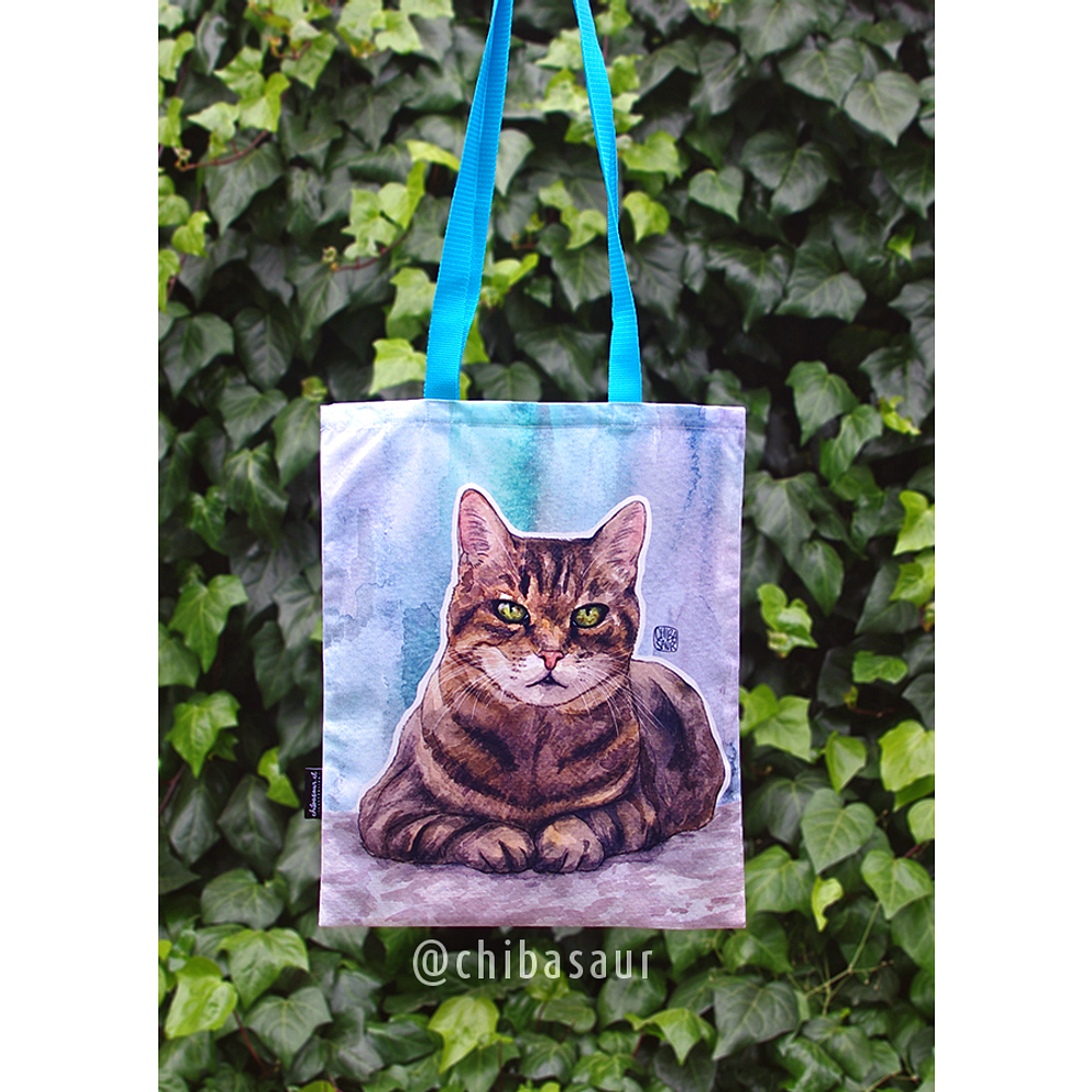 Tote bag Gato Atigrado Café