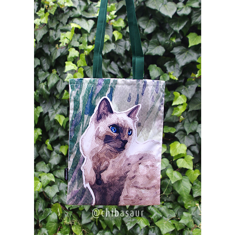 Tote bag Gato Ojos Azules