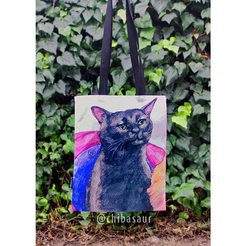 Tote bag Meme Gato Negro