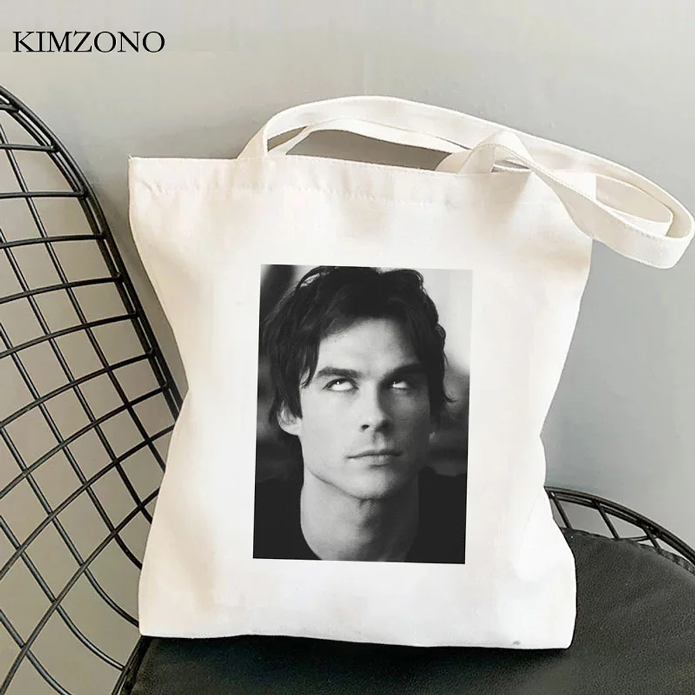 the Vampire Diaries shopping bag grocery shopper jute bag recycle bag cotton shopper bag