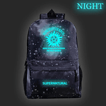 Supernatural Luminous Backpack For Women Teens Book Bag Travel Rucksack Zipper Knapsack Boys Girls Schoolbags Men Laptop Bagpack