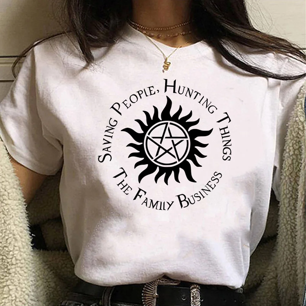 Supernatural t shirt women summer t shirt graphic tee