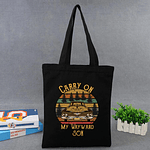 Supernatural Vintage Tote Carry on My Wayward Son Printed Reusable Shopping Bag Eco Bag