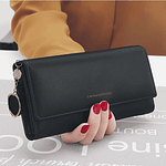 Fashion Women Wallet Long Tri-fold Wallet Purse Leather Female Clutch Card Holder