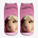 Fashion 3D Printed Mouse Socks Funny Cute Animal Fitness Hamster