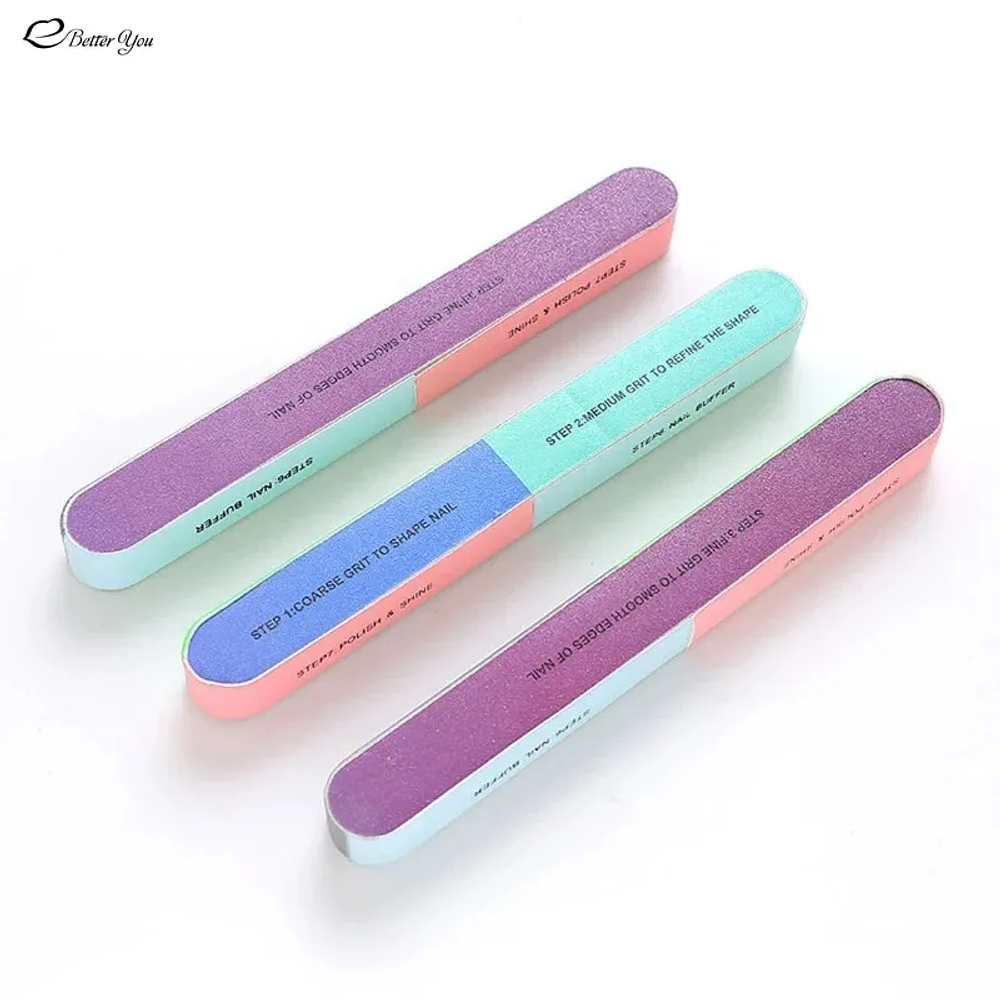 1pcs Nails Seven-sided Multifunctional Polishing Strip Rubbing Strip Polishing File Sponge Nail File Buffer Manicure and Pedicure Nails Tool