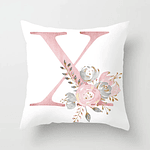 26 Letters pillowcase Cushion Cover Pink Letter Home Decorative Pillowcase