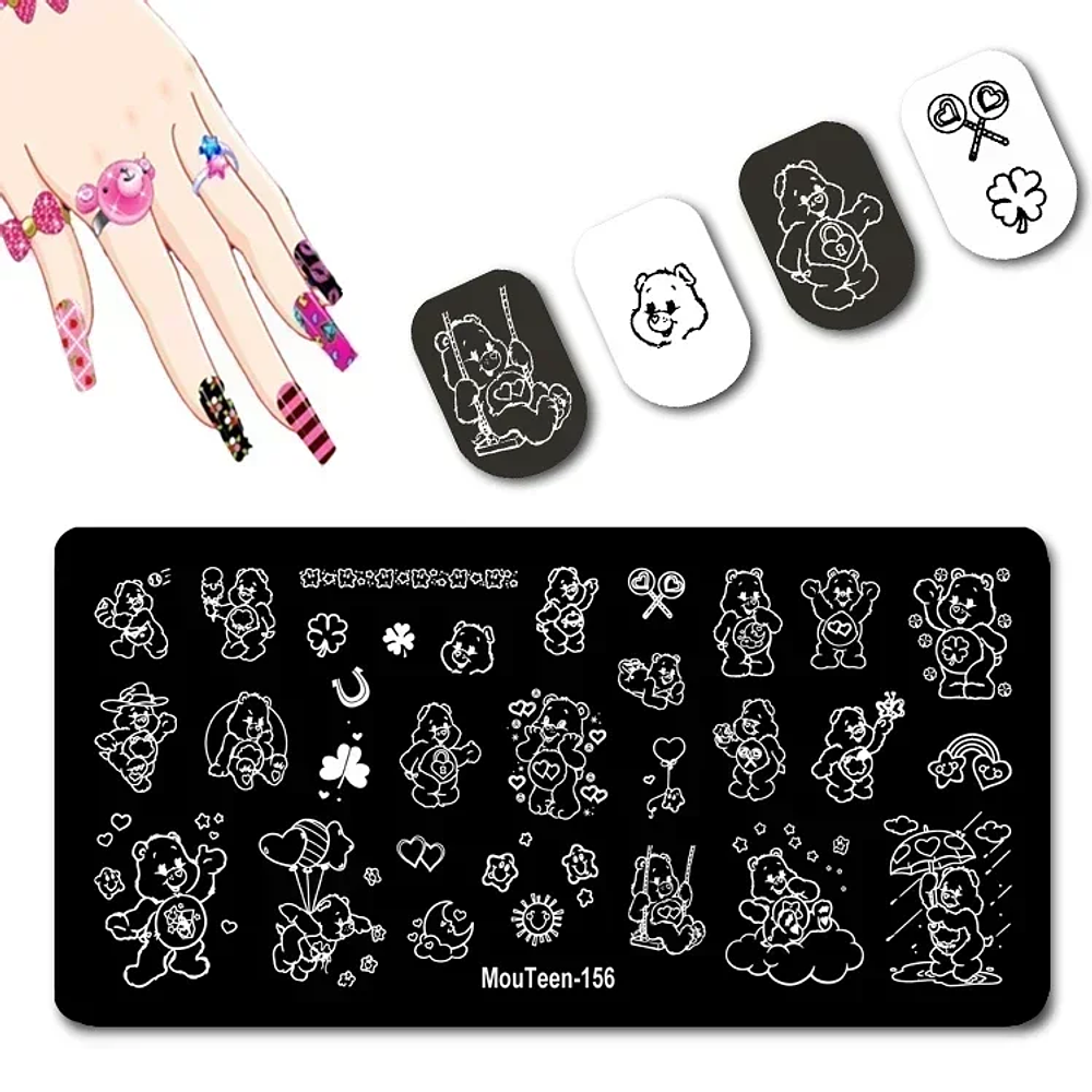 Disney Stitch Nail Art Stamping Plates for Nails