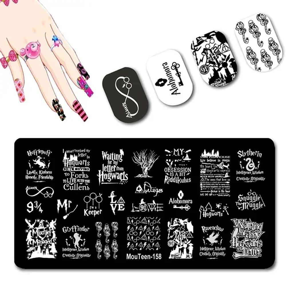 Disney Stitch Nail Art Stamping Plates for Nails